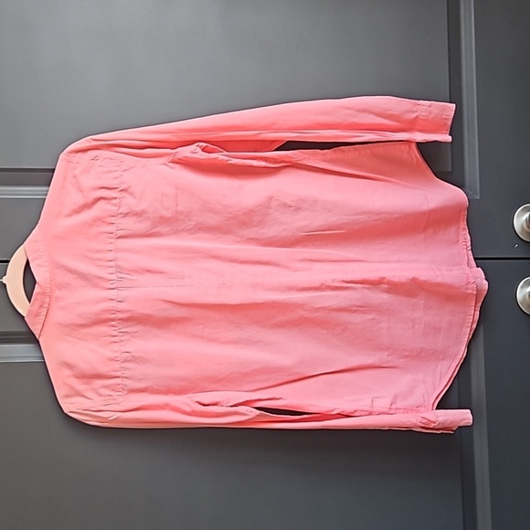 Lilly Pulitzer Anna Maria Womens Button Down Sz M Barbie - Picture 3 of 7